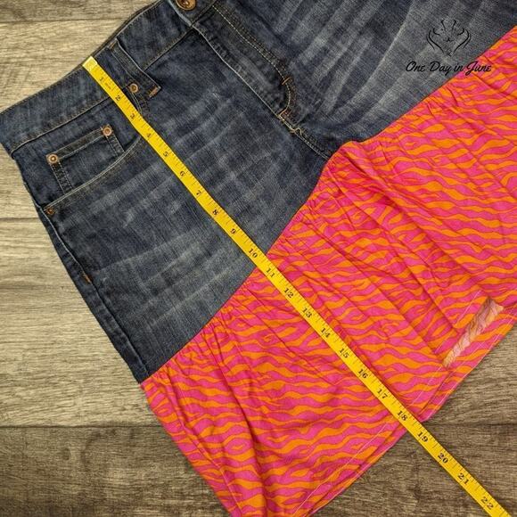 Merona Mid Rise Denim Skirt Size 14 - Picture 4 of 5